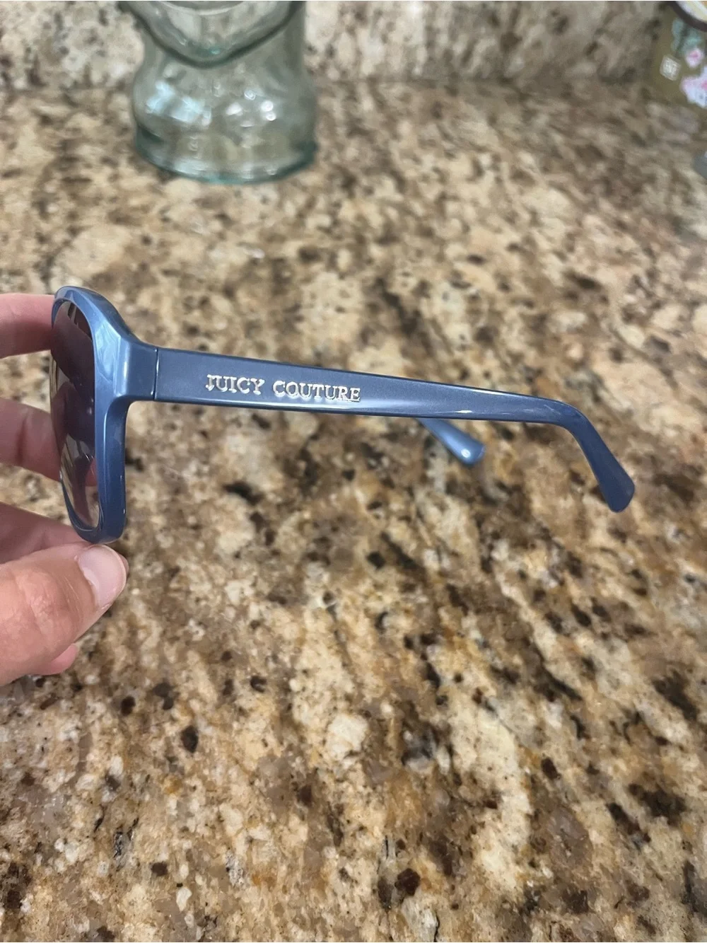 Juicy Couture Navy Blue Oversized Women's Sunglasses